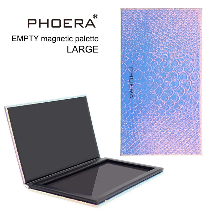 PHOERA 18/9 цветов пустые магнитные тени для век Platte притяжение коробка для хранения мини Матовый Блеск мерцающие тени для век коробка для макияжа TSLM1 - Цвет: 18 colors