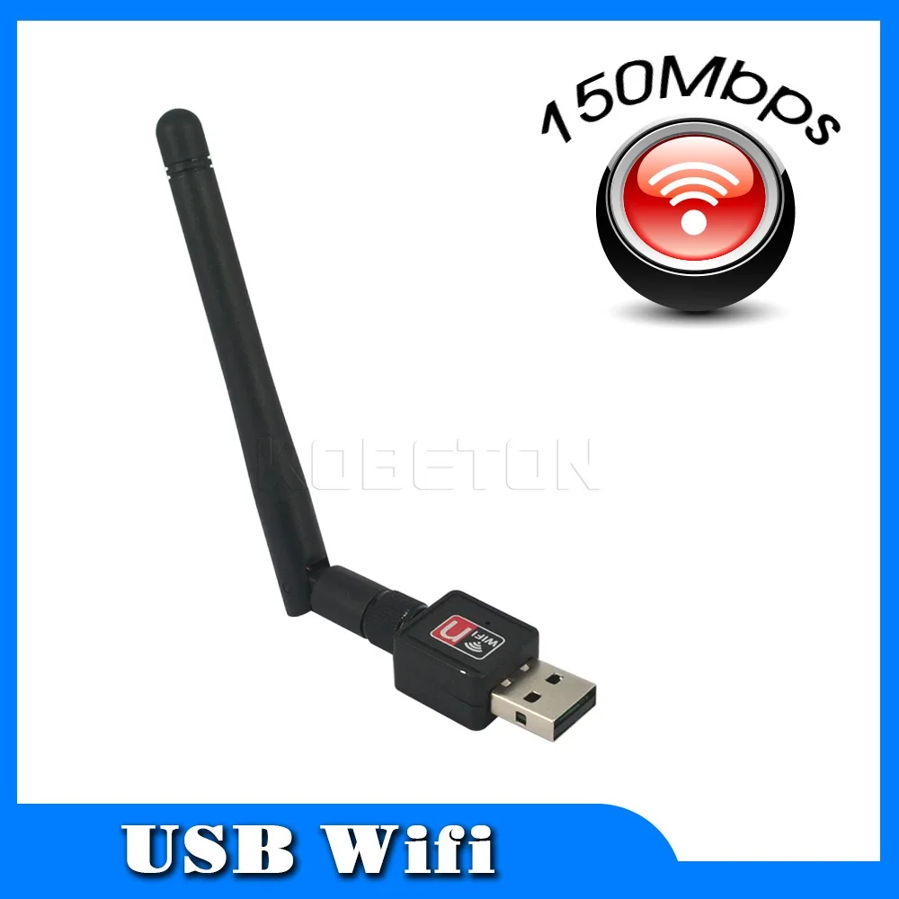 150M 2,0 USB беспроводной адаптер Wi-Fi Ralink MT7601 с поворотная антенна 802,11 b/g/n LAN адаптер и розничная упаковка для ПК