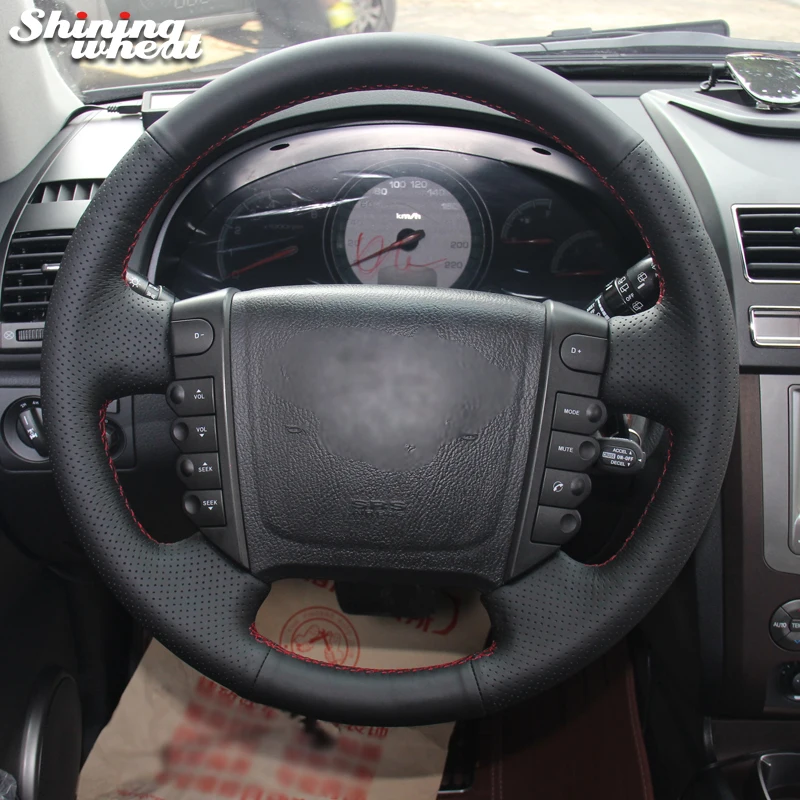 Блестящая зернистая черная натуральная кожа для HSsangyong Rexton W Rodius | Автомобили и