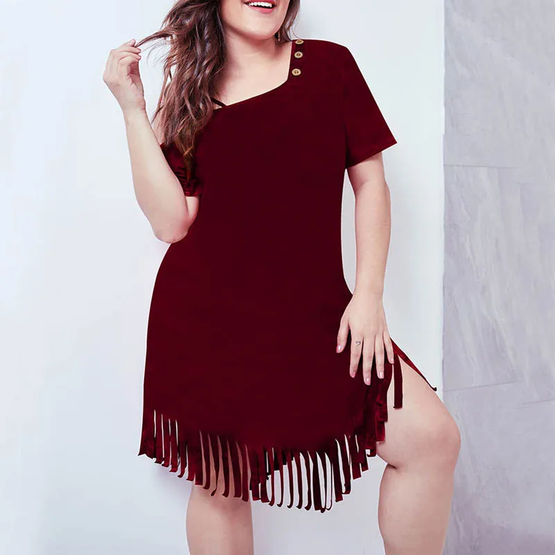 

2019 Summer Loose dress women plus size bust 130cm 5XL 6XL 7XL 8XL dress women 2 colors