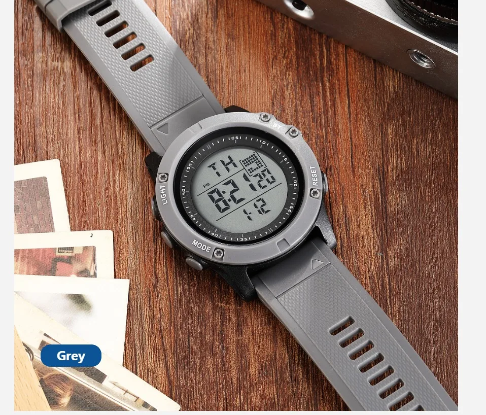 OHSEN цифровой бренд lcd серебряные мужские часы для мальчика reloj hombre 50 м Dive силиконовый ремешок наружные спортивные наручные часы мужские подарки