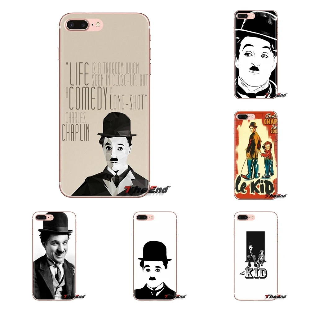 

CHARLIE CHAPLIN For Huawei G7 G8 P7 P8 P9 P10 P20 P30 Lite Mini Pro P Smart Plus 2017 2018 2019 Soft Transparent Shell Covers