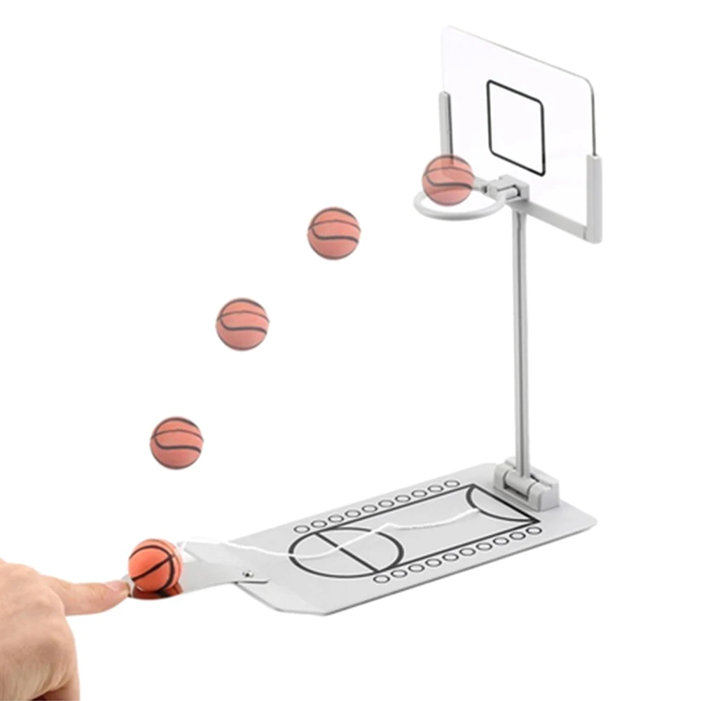 2017 Mini Finger Basketball Game Foldable Table Spring Loaded Desktop Family Fun Stress Relief