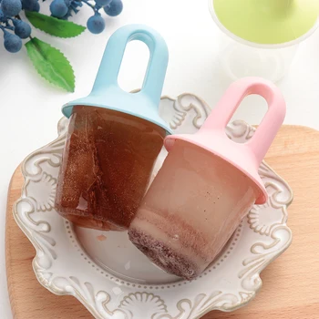 

DIY Sticks Popsicle Classic Ice Cream Mold Lolly Mould Kitchen Ice Cream Cook Tools Round Shape Tray Maker PP Freezing Ice Mold