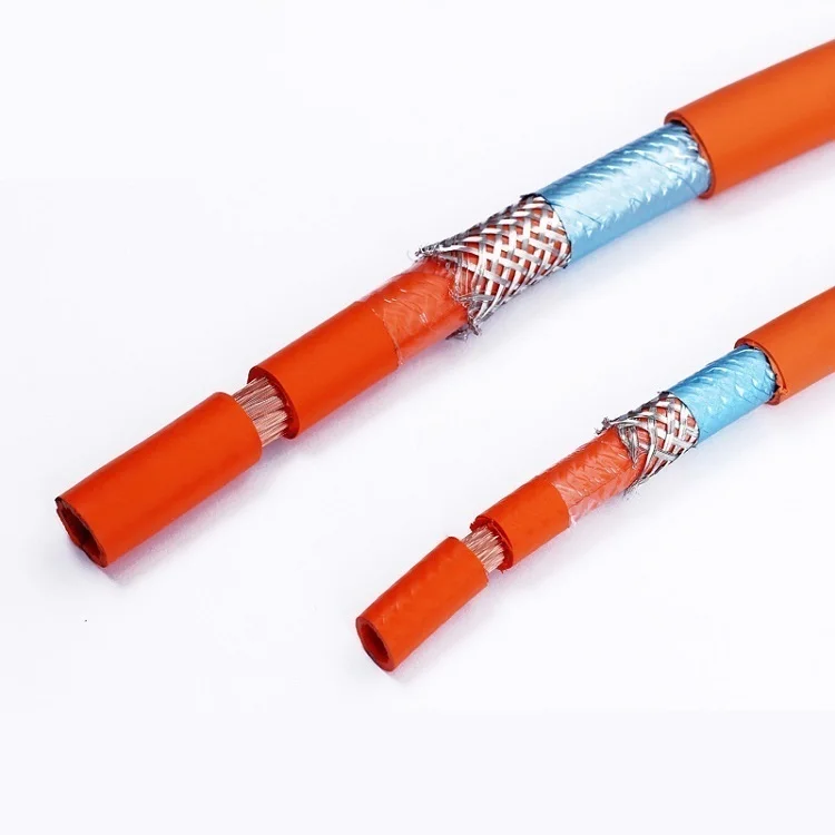 10m/lot 40125degree 1500V 50mm2 high voltage shielded ev cable for EV