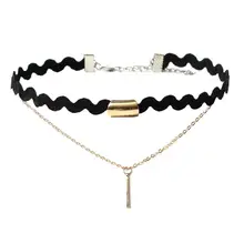 1 pièces collier ras du cou ensemble Stretch velours classique gothique tatouage dentelle ras du cou ornements Fancinating bibelot Vintage colliers(China)