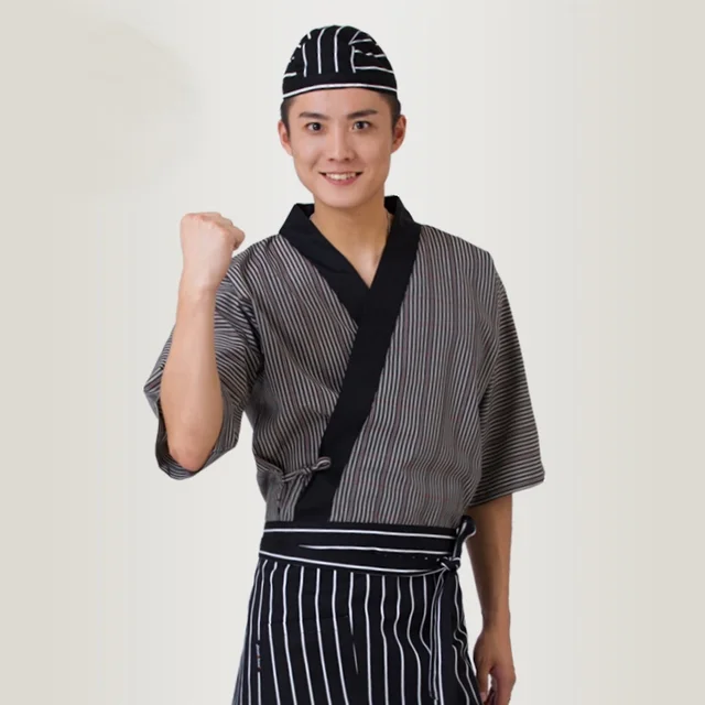 Food service japanese restaurant uniforms men sushi chef uniform male
