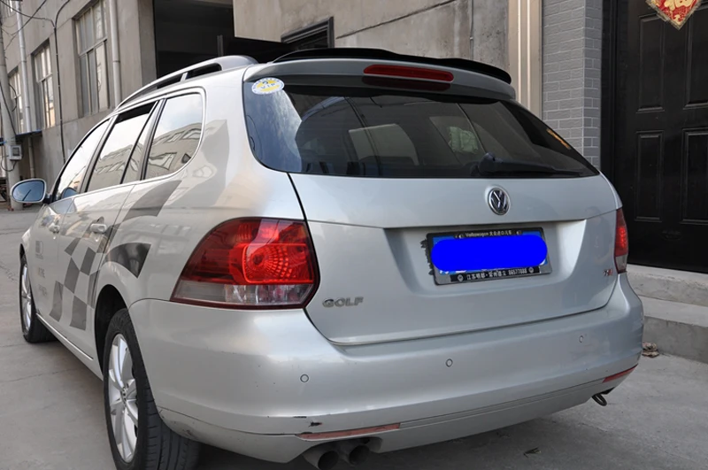 Для Volkswagen VW Golf 6 MK6 Wagon Spoiler 2010-2013 Модель MK6 светильник высокого качества ABS Материал Автомобильный задний черный спойлер