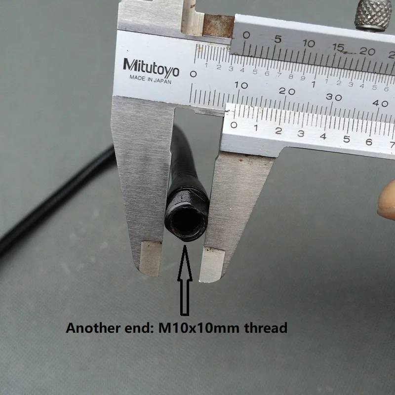 2 шт./лот черный m10 мужской винт+ M8 мужской резьба мягкий светильник металлический гибкий трубопровод металлический шланг под змеиную трубку зажим лампы