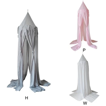 

Chiffon Fringed Triangle Flag Laciness Mosquito Net Canopy bed For Children Princese Bed Home decoration Textile For Baby