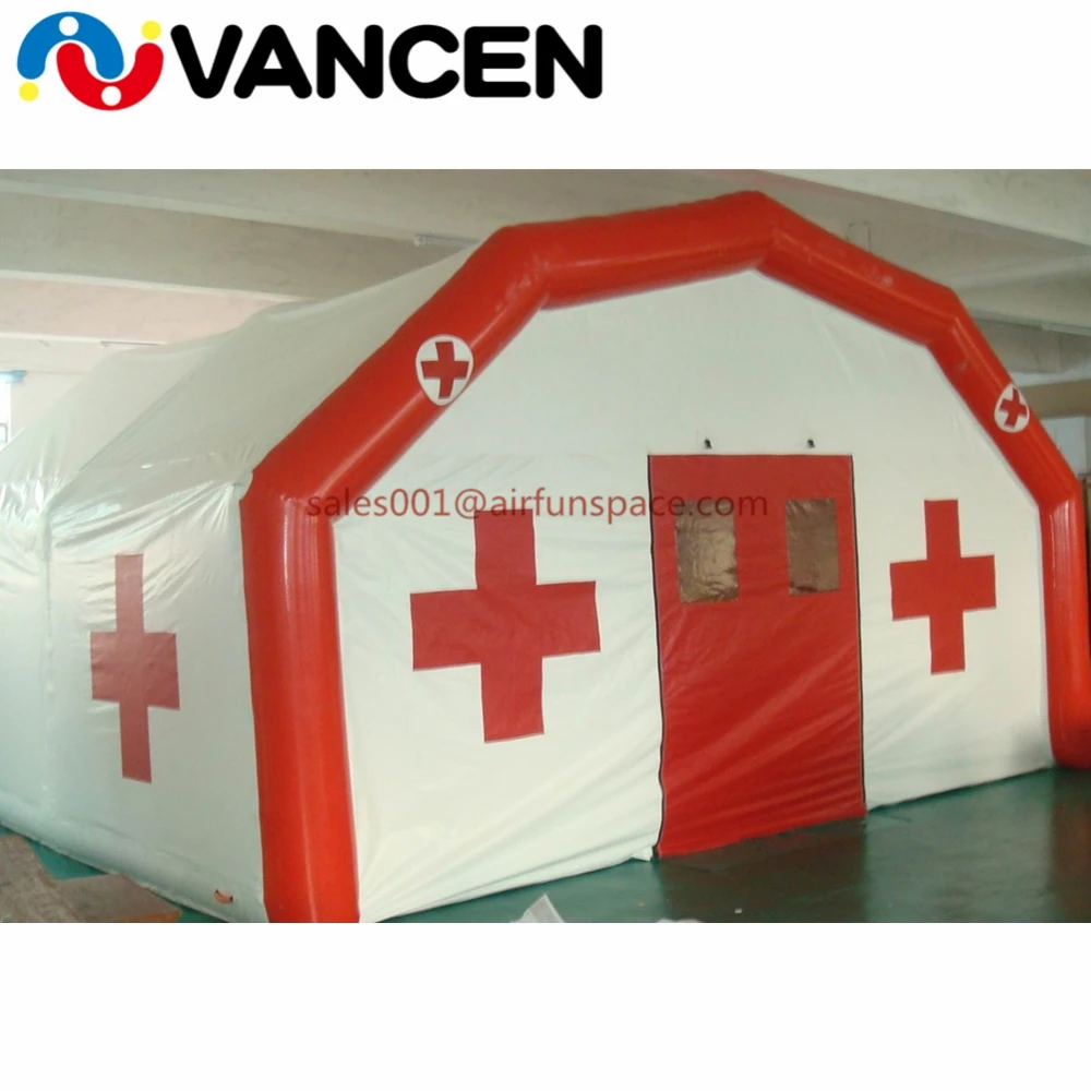

8*4*3m PVC inflatable floating tent for emergency waterproof inflatable medical tent cube tents for IRC