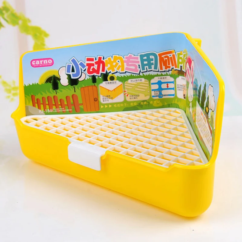 Поднос для хорька зайца пластиковый поднос маленьких животных 3 цвета|litter pan|guinea
