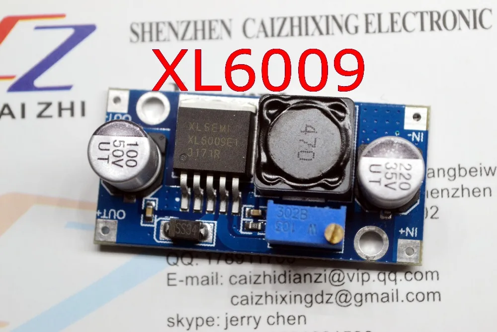 

Free Shipping 20PCS XL6009 DC-DC Booster module Power supply module output is adjustable Super LM2577 step-up module