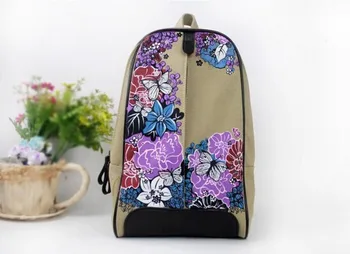 

Canvas Rucksack Backpack School Book Shoulder Chinese Fashion Retro Style Bag