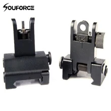 1 пара Регулируемый низкопрофильный металлический флип-передний задний BUIS Metal Floding Backup Iron Sight для винтовки Охота