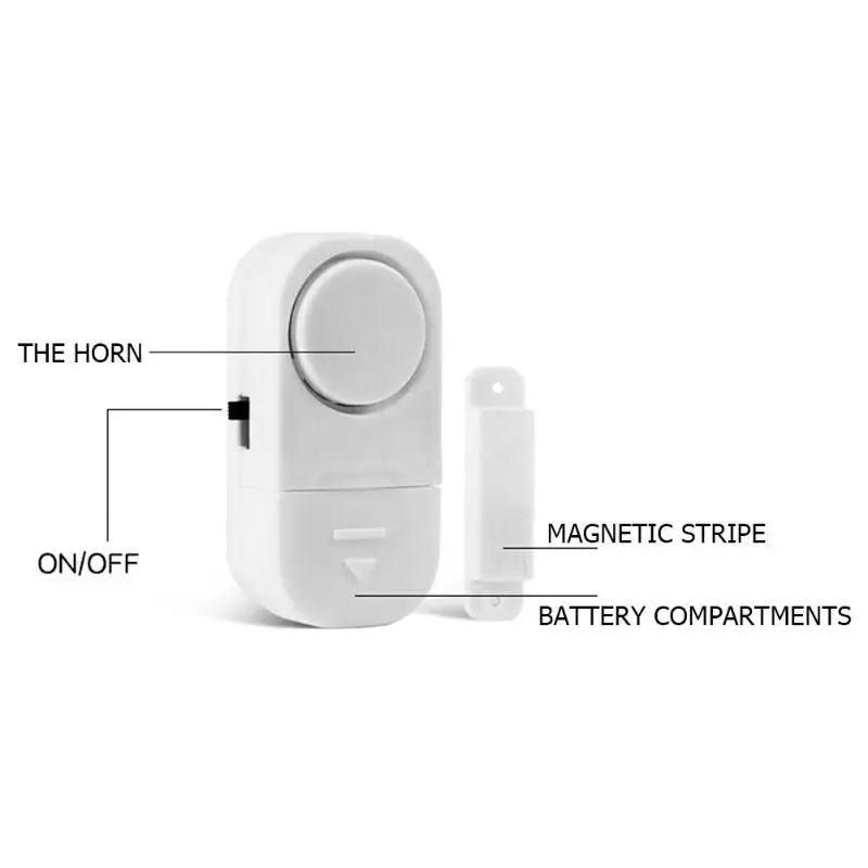 Автономные магнитные датчики, независимая беспроводная домашняя дверь, окно, входная охранная сигнализация, охранная сигнализация, защита детей, детская безопасность
