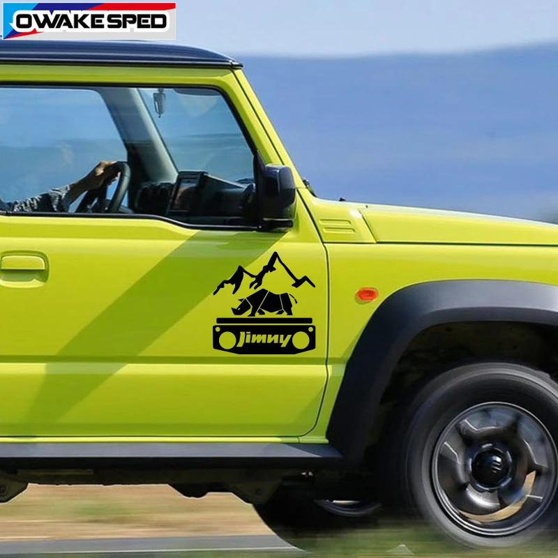

1pcs 25cm Sticker For Suzuki Jimny Car Window Glass Decor Vinyl Decal Auto Body Door Side Stickers Waterproof Reflective Decal