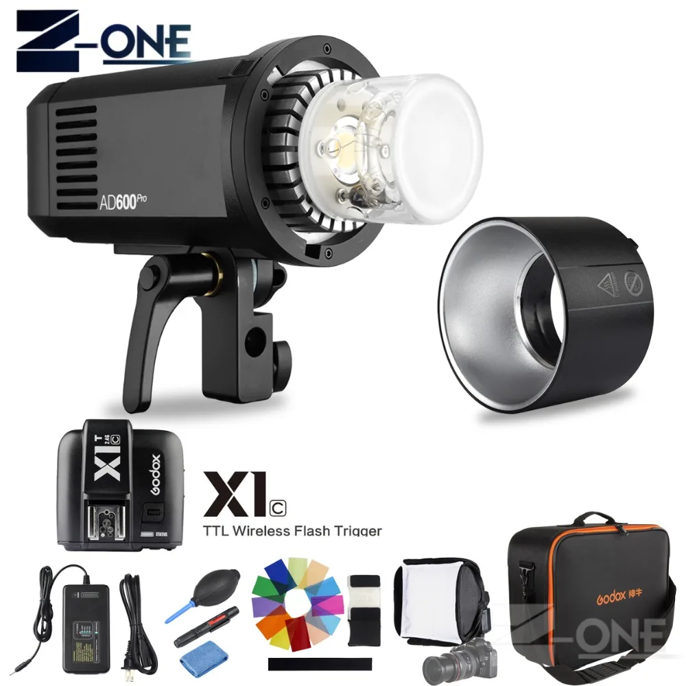 US $1.045.00 Godox AD600Pro 600W Outdoor Flash TTL HSS BuiltIn 24G Wireless X System X1t Transmitter For Canon Nikon Sony Olympus Fuji