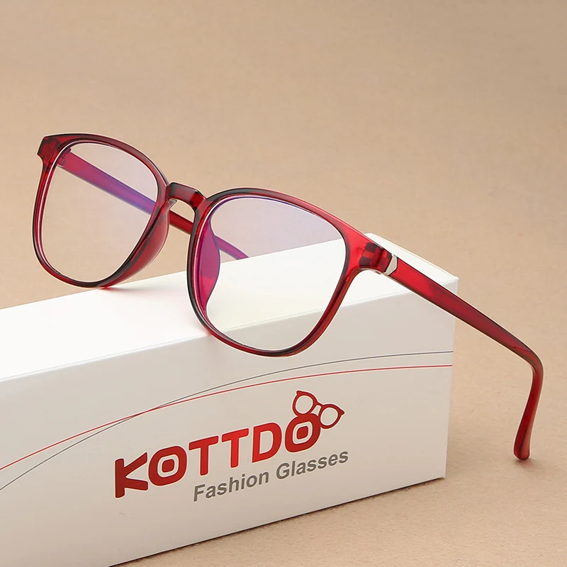 

2019 New Fashion Women Plastic Glasses Frame Clear Lens Transparent Eyeglasses Frame Optical Computer Anti-blue Glasses