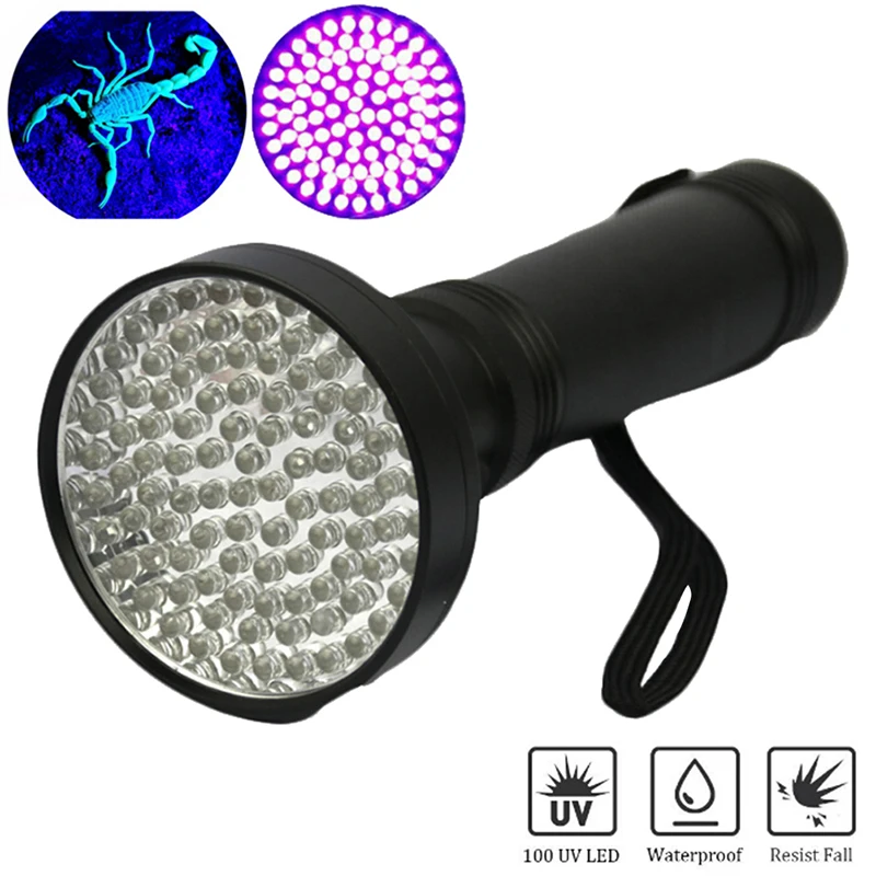 Uv Led Flashlight 51 Leds 395nm Ultra Violet Torch Light Lamp Blacklight Detector for Dog Urine Pet Stains and Bed Bug