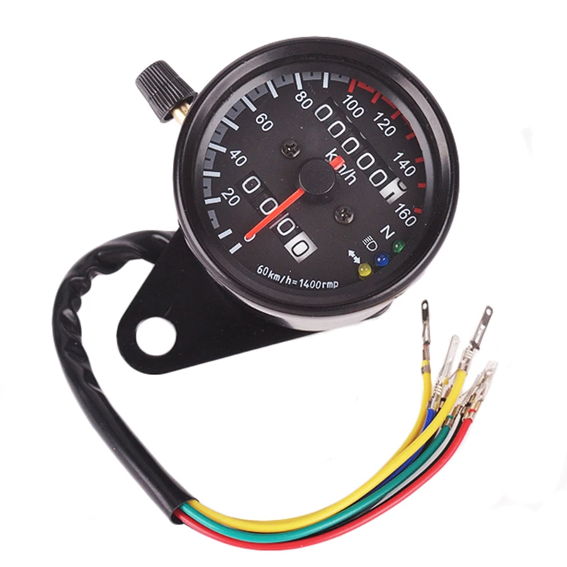 High Quality Motorcycle Dual Odometer Speedometer Gauge LED Backlight
