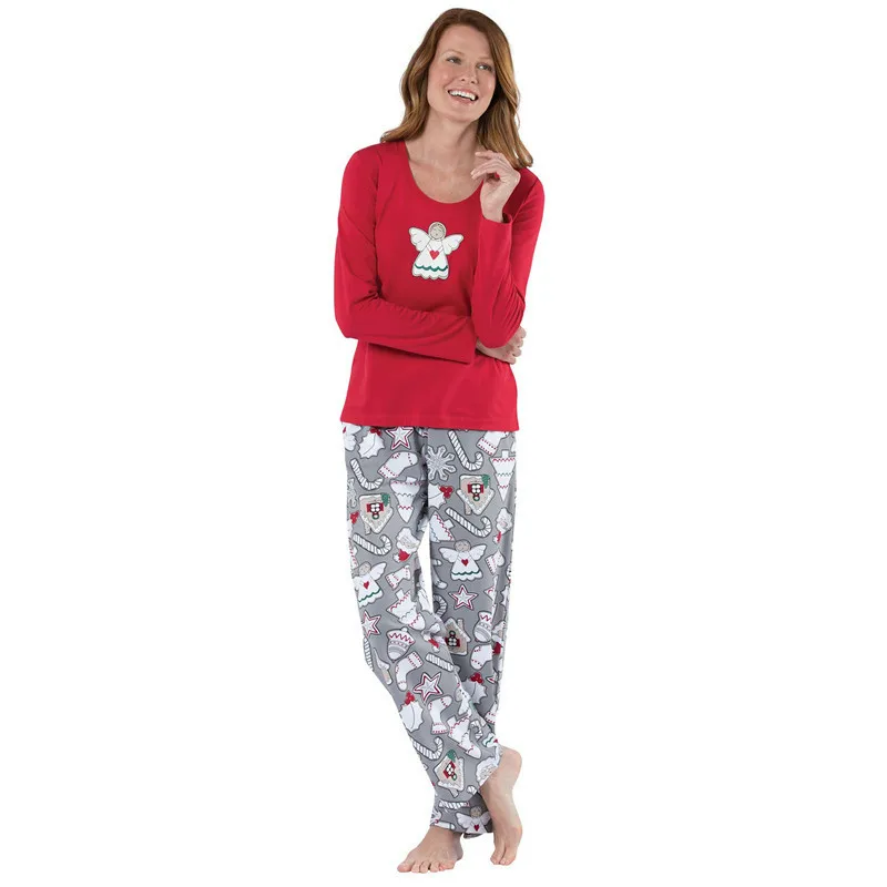 Семейные рождественские пижамы; одежда для мамы и дочки; одежда для маленьких девочек; комплект для мамы; CA412