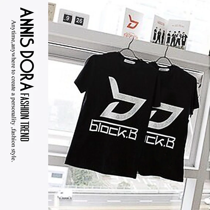 T Shirt A Manches Courtes Avec Logo Kpop Block B Zico Taele ombe Jaehyo U Kwon Park Kyung P O Aliexpress