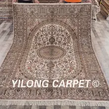 YILONG 6'x9' nain персидский Vantage ковер изысканный элегантный медальон шелковый ковер с восточным рисунком(ZW029M6x9