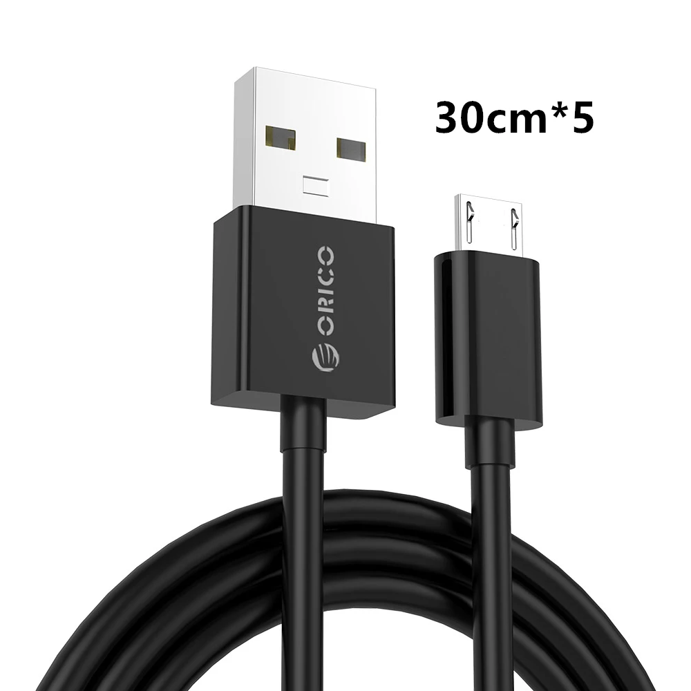 ORICO Micro USB кабель для быстрой зарядки и синхронизации данных 3 а максимальный ток для мобильных телефонов Android samsung Galaxy S6 S4 S3 LG htc sony - Цвет: ADC-S4-BK