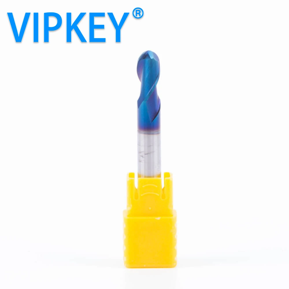 

R3*50L imported hard carbide ball end milling flutes vertical milling cutter HRC65 key drill bits locksmith supplies
