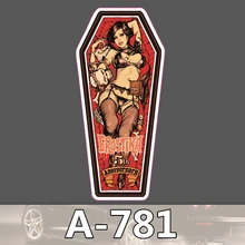 A-781 Mummy sarg Erostika Wasserdichte Kühle DIY Aufkleber Für Laptop Gepäck Skateboard Kühlschrank Auto Graffiti Cartoon Aufkleber