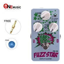 Biyang baby boom FZ-10 педаль для электрогитары три модели Fuzz Star педаль эффекта искажения True Bypass с педальным разъемом