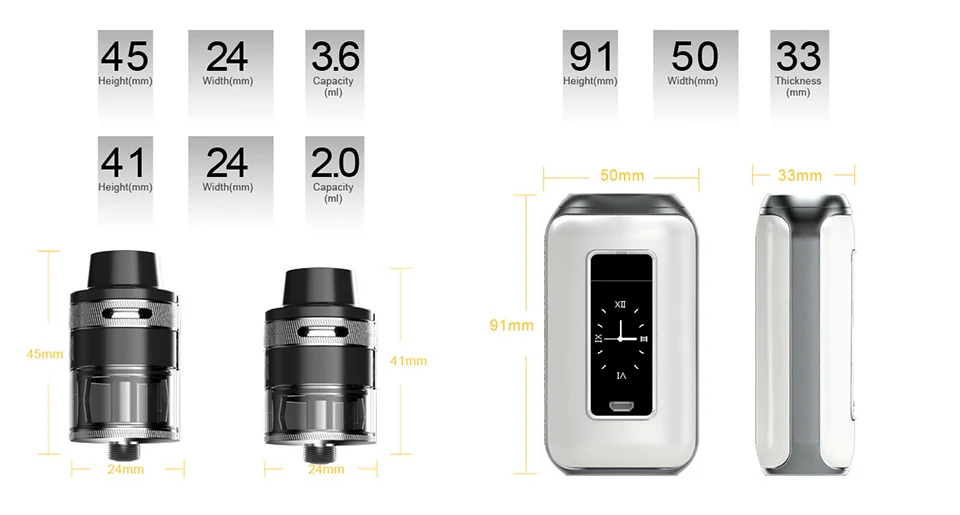 Aspire SkyStar Revvo vape комплект 3,6 мл бак распылитель испаритель 0,1-210 Ом дуговая катушка Вт коробка мод вейпер электронные сигареты