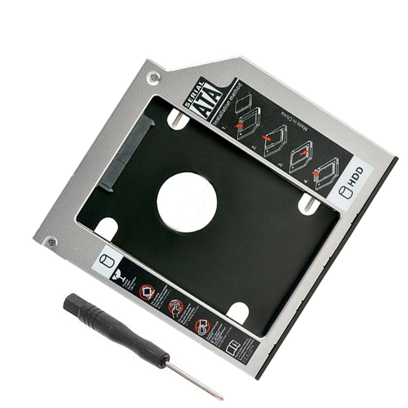 12 7 мм SATA 2nd SSD HDD Caddy для DELL INSPIRON 17R 5720 7720 GT80N жесткий диск бесплатная доставка |