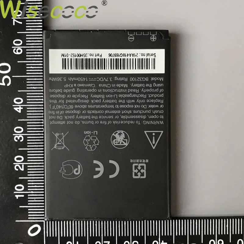 WISECOCO 2 шт в наличии Новый BG32100 1450mAh аккумулятор для HTC G11 Incredible S G12 G15 Desire s S510E S710e S710D