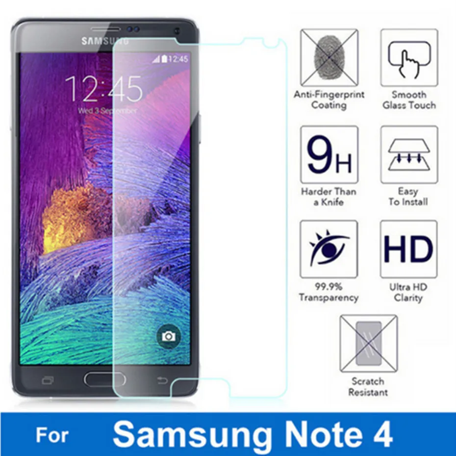 2 шт ультратонкое Защитное стекло для samsung Muscat Galaxy Note 4 N910 N916, защитное закаленное стекло для samsung Note4