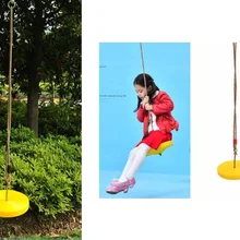 Детские качели дисковое сиденье детские качели круглые веревочные качели на открытом воздухе детская площадка подвесные садовые игры развлечения