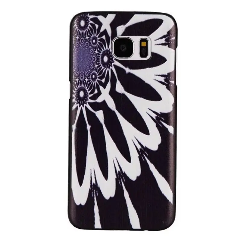 Phone cases Black and white flowers Case For Samsung S7 PLUS EDGE with