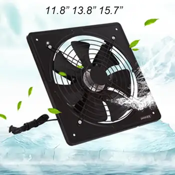 

220V 11.8~15.7 inch Exhaust Fan High Speed Air Extractor Window Ventilation Fan for Kitchen Ventilator Axial Industrial Wall Fan