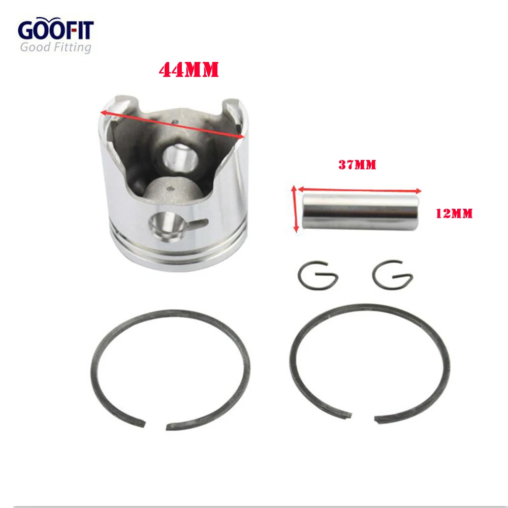 

Piston Assembly for 2-stroke 49cc(44-6) Pocket Bike