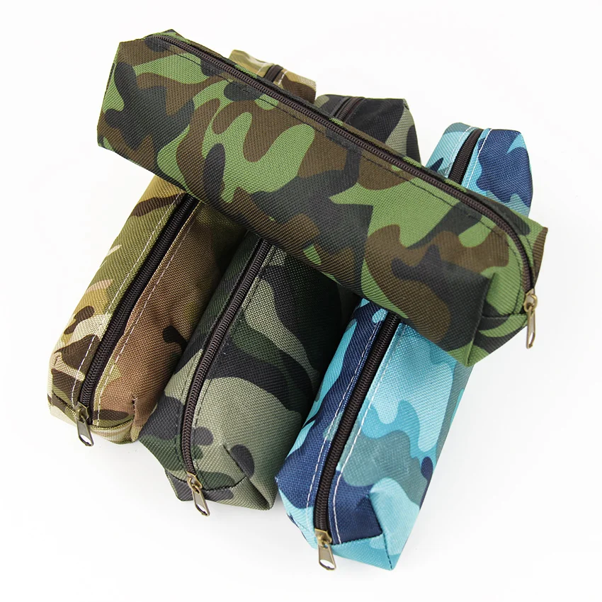 1PC Camouflage Pencil Case School Supplies Colorful Zipper Pouch Office
