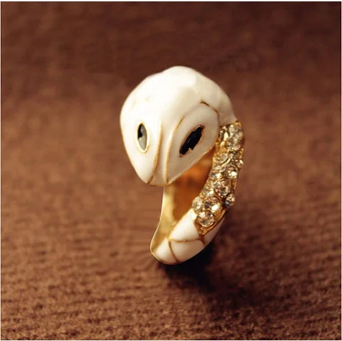 

2019 Fashion Snake Rings For Women Color Silver Heavy Sweet Snake Rhinestone Punk Rock Ring Vintage Animal Jewelry Gift