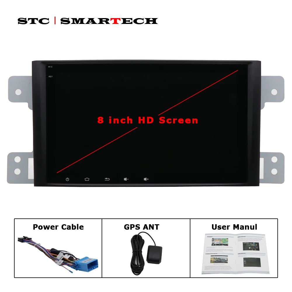 Clearance SMARTECH 8 inch Car Audio Radio GPS Navigation System For Suzki Grand Vitara 2005-2012 Android 8.1.0 Octa Core 2GB RAM 32GB ROM 10