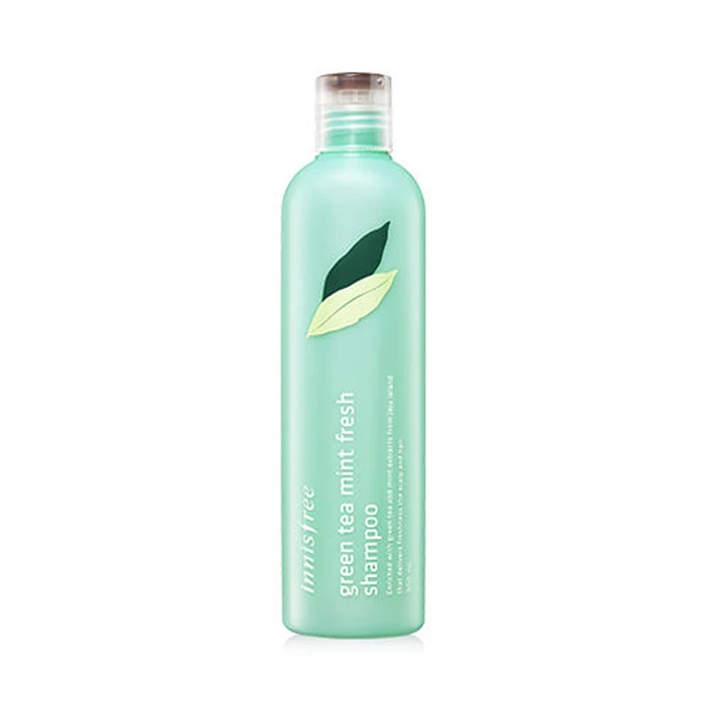 

Korean Cosmetic Green Tea Mint Fresh Shampoo 300ml Silicon-Free Hair Growth Smoothing Hair & Scalp Treatment Hair Shampoo