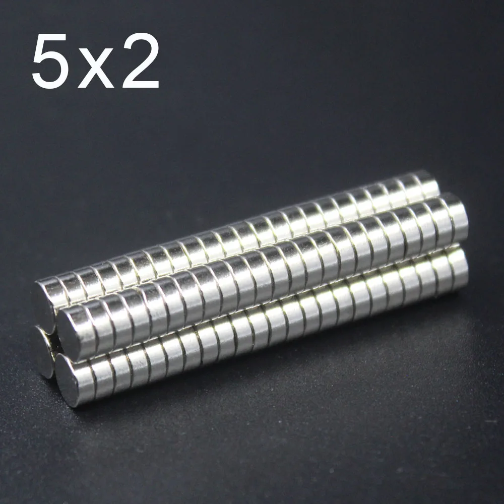 

20/50/100/200Pcs 5x2Neodymium Magnet 5mm x 2mm N35 NdFeB Small Round Super Powerful Strong Permanent Magnetic imanes Disc 5x2