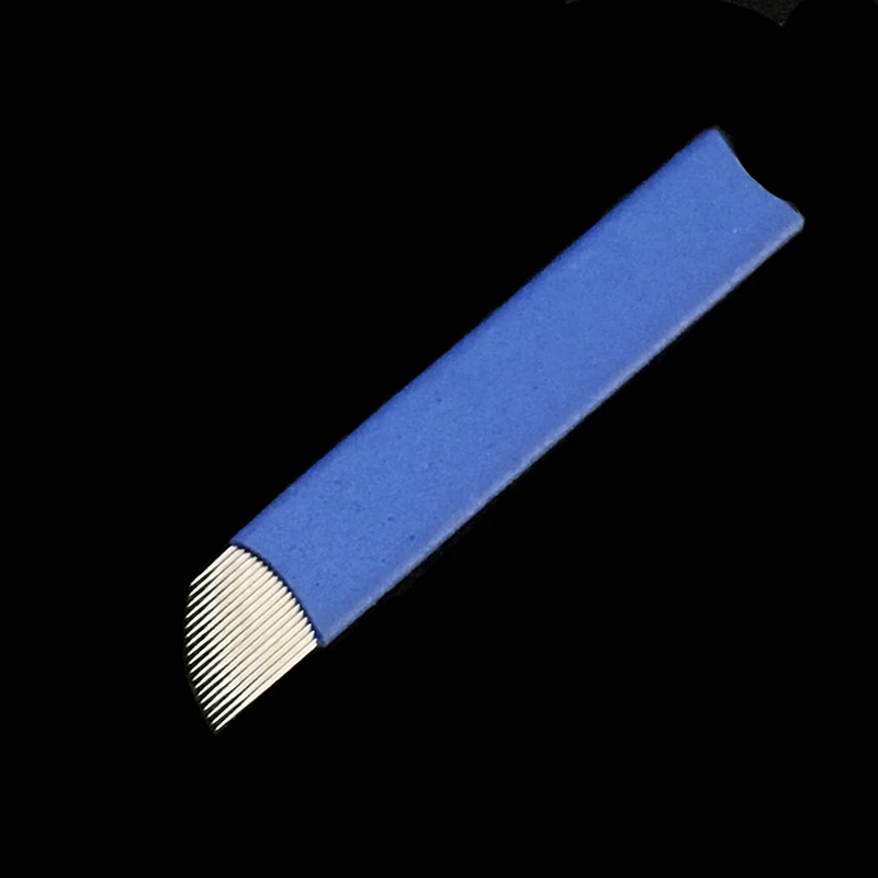 150 шт 0,20 мм 18 Flex Tebori постоянный макияж с микроволокном лезвие заостренные иглы для вышивки ручной татуировки ручка