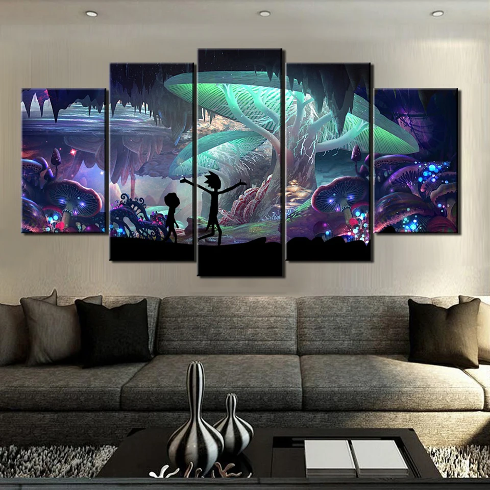 

5pcs diy Diamond Painting Cross Stitch Rick And Morty full square Diamond Mosaic beaded Embroidery Rhinestones H327