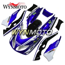 В комплекте ABS Пластик впрыска белого и синего цвета Чехлы Новая мотоциклетная обувь Обтекатели для Yamaha T-MAX 500 ввиде горшка 01-07 2001-2007 капоты