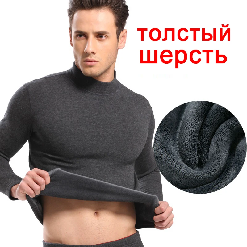 Thicken thermal underwear men's long johns men winter underwear men thermo underwear sets warm plus size M-XXXL