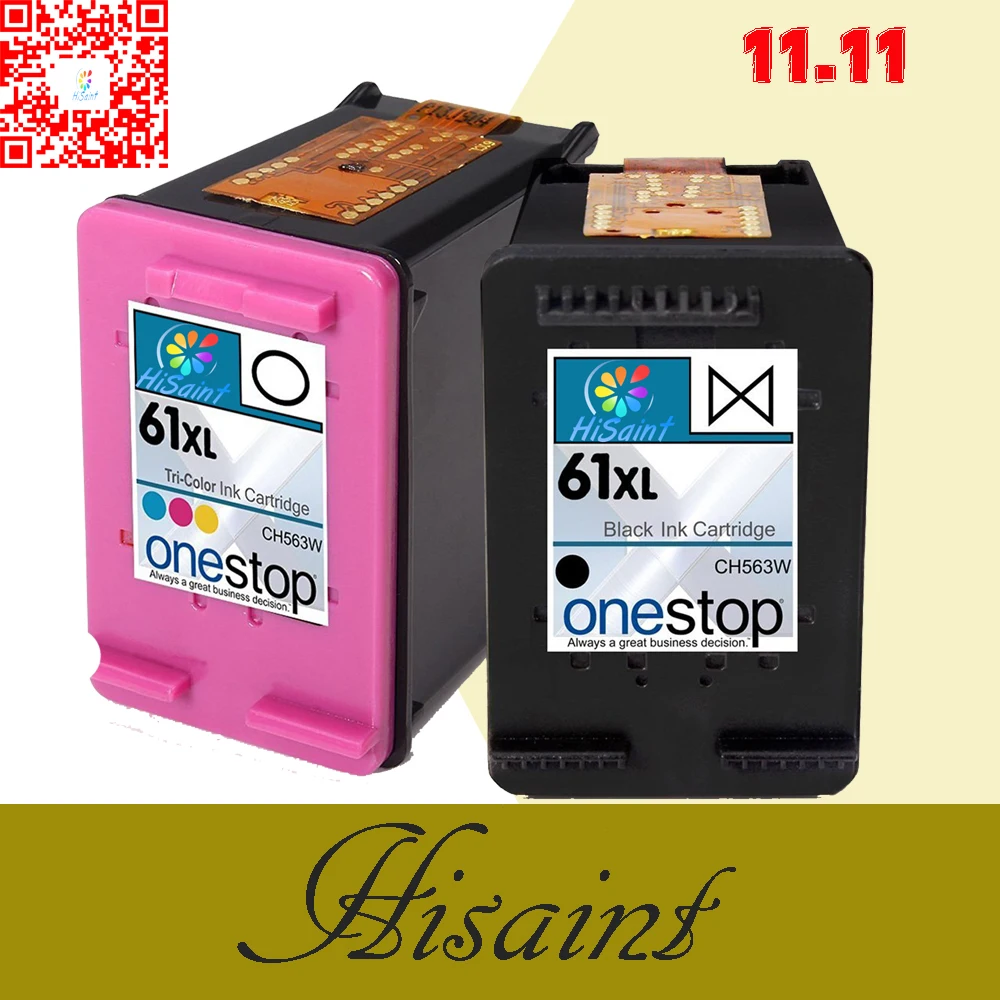 Hisaint список Горячие 2 Pk чернильные картриджи для HP 61 XL Envy 4500 4504 5530 Officejet 2620 4630 1055